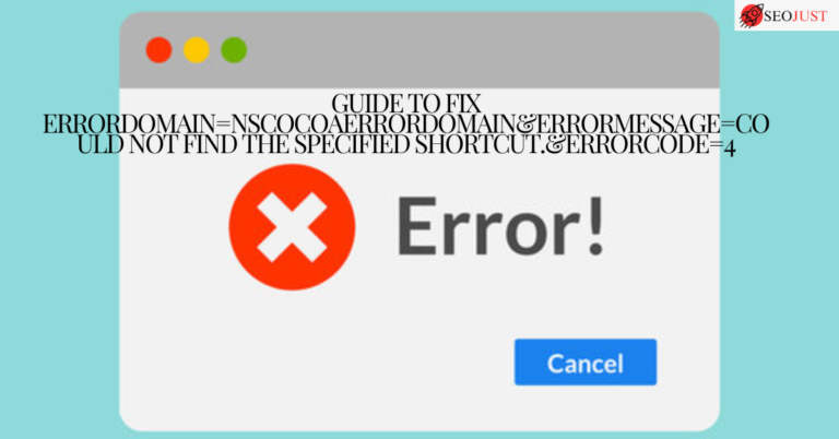 errordomain=nscocoaerrordomain&errormessage=could not find the specified shortcut.&errorcode=4